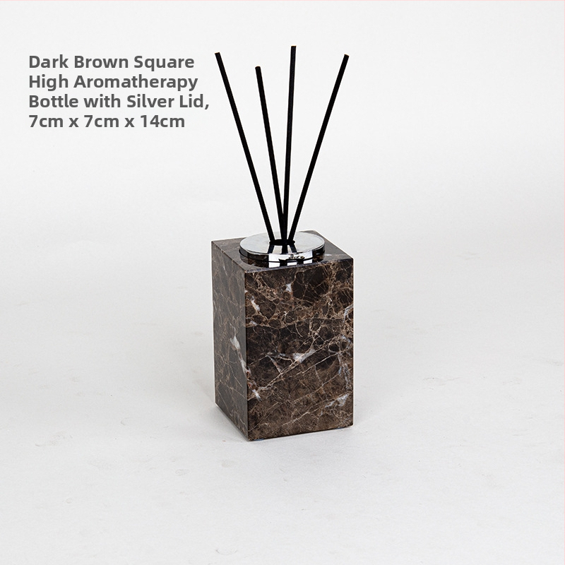 Šestdijelni mramorni set za kupaonicu s dekorativnim pladnjem, mogućnost otiska logotipa i prilagodba