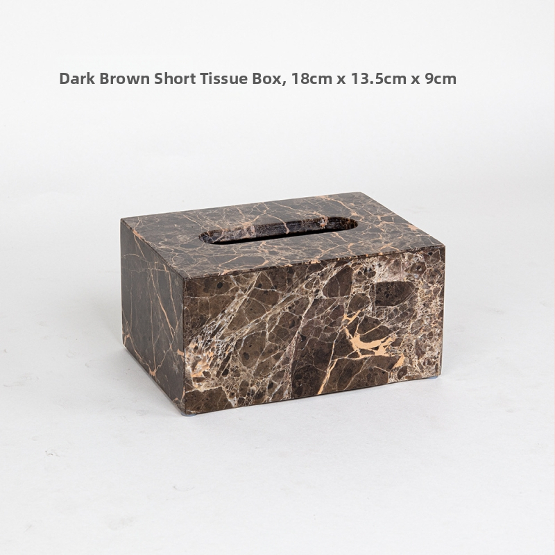 Šestdijelni mramorni set za kupaonicu s dekorativnim pladnjem, mogućnost otiska logotipa i prilagodba