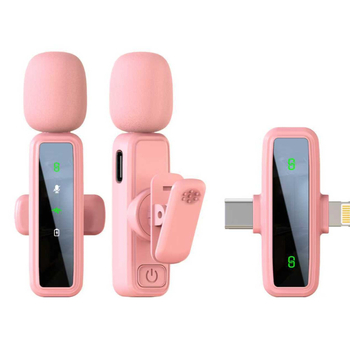 Lavalier μικρόφωνο J86, Bluetooth 5.1, 2 κανάλια, εύρος συχνοτήτων 20 Hz–20 kHz, ενσωματωμένη μπαταρία 50–100 mAh, αυτονομία 6–8 ώρες, 3-σε-1 για κινητό, κάμερα και ήχο