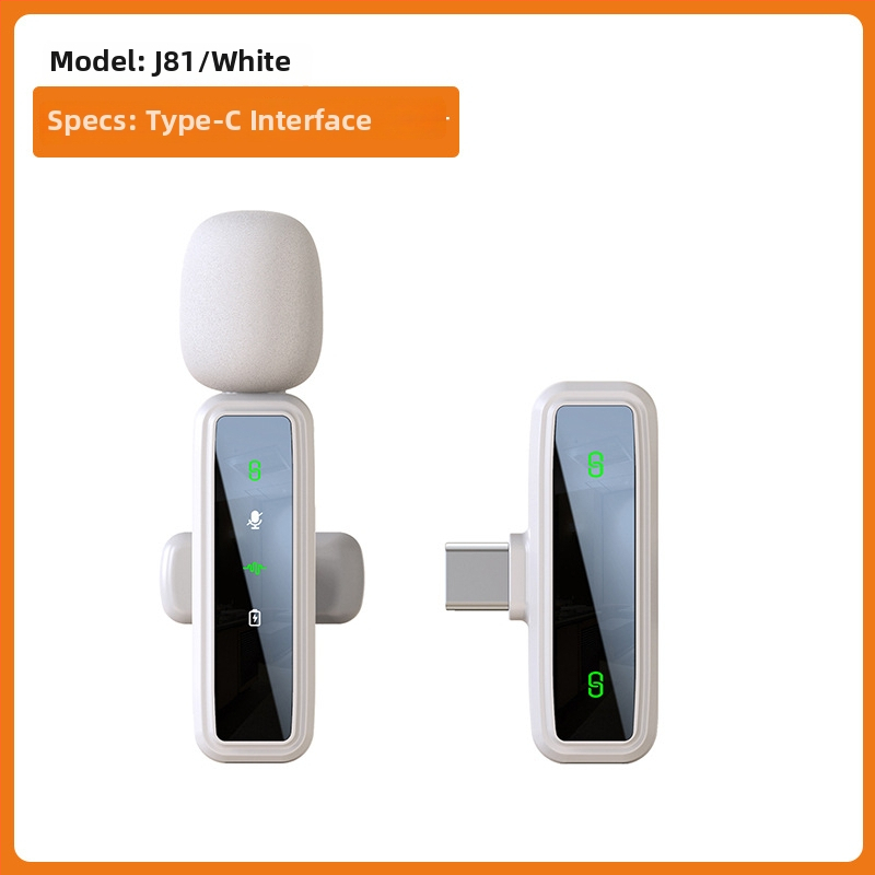 Lavalier mikrofónový systém J86, Bluetooth 5.1, 2 kanály, frekvenčné rozpätie 20 Hz–20 kHz, zabudovaná batéria 50–100 mAh, výdrž 6–8 h, 3 v 1 pre telefón, fotoaparát a zvuk