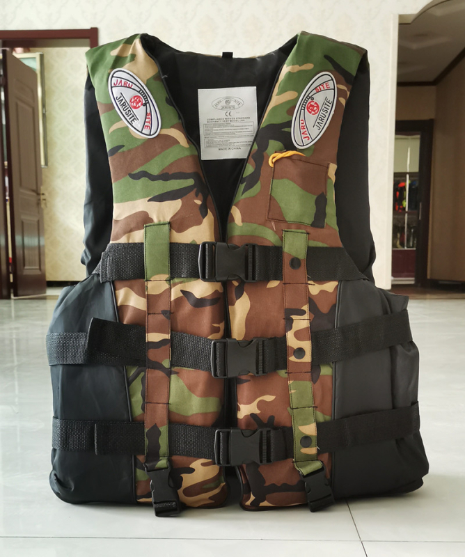 Garity Plivački prsluk s plovnostom, Oxford platno, Punjenje Pearl Cotton, 2 džepa, Za morski ribolov