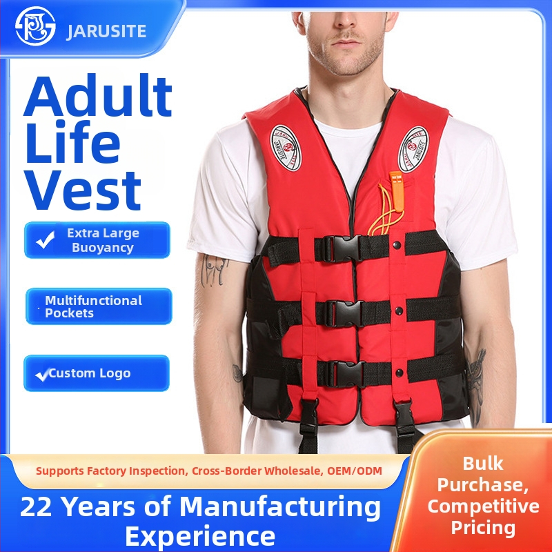 Garity Plivački prsluk s plovnostom, Oxford platno, Punjenje Pearl Cotton, 2 džepa, Za morski ribolov