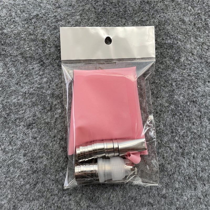 Комплект дюзи за шприцване от неръждаема стомана, 12–50 части, за декориране с пош и печене