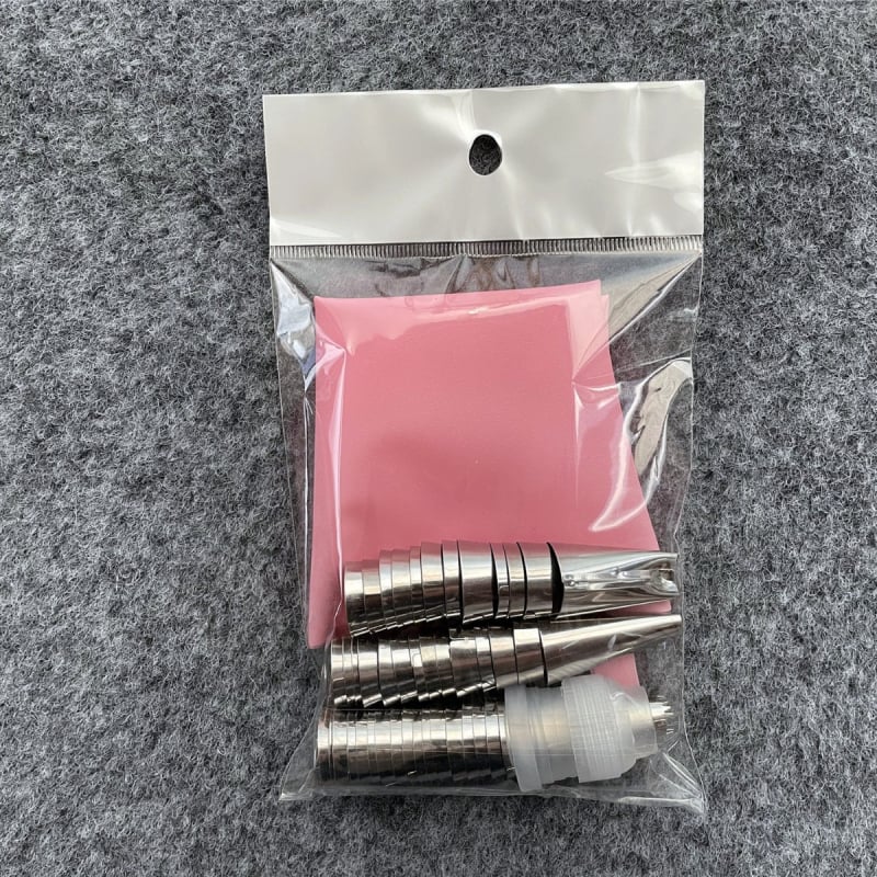 Комплект дюзи за шприцване от неръждаема стомана, 12–50 части, за декориране с пош и печене