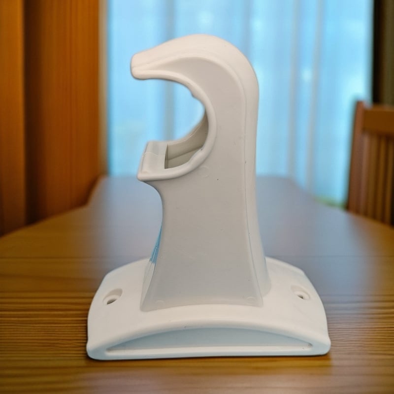 Plastični držač zavjesa za rimski štap, baza nosač za montažu na strop ili bočnu stranu, fiksni okvir s kukom za zid, proširena verzija