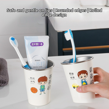 Čašica za četkice za zube, zidna, za obitelj, materijal: svila