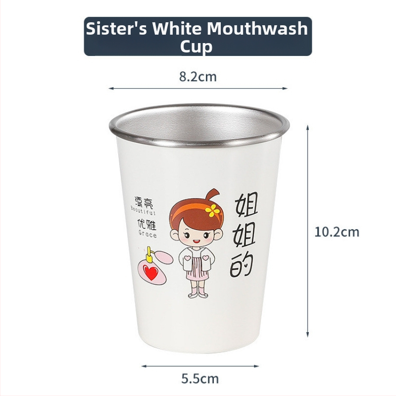 Čašica za četkice za zube, zidna, za obitelj, materijal: svila