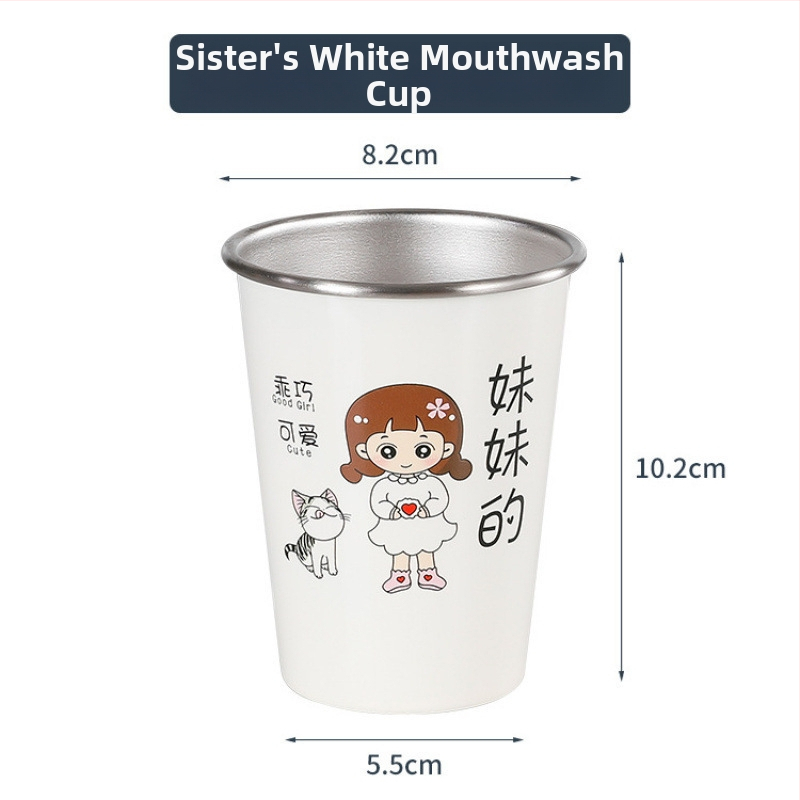 Čašica za četkice za zube, zidna, za obitelj, materijal: svila