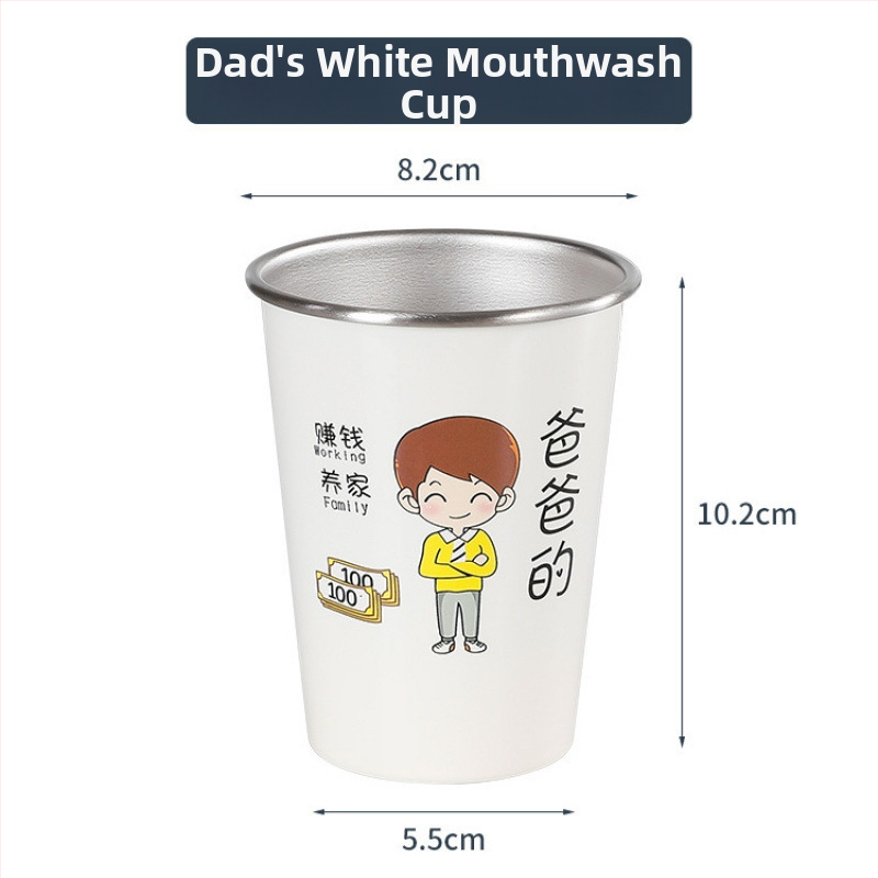 Čašica za četkice za zube, zidna, za obitelj, materijal: svila