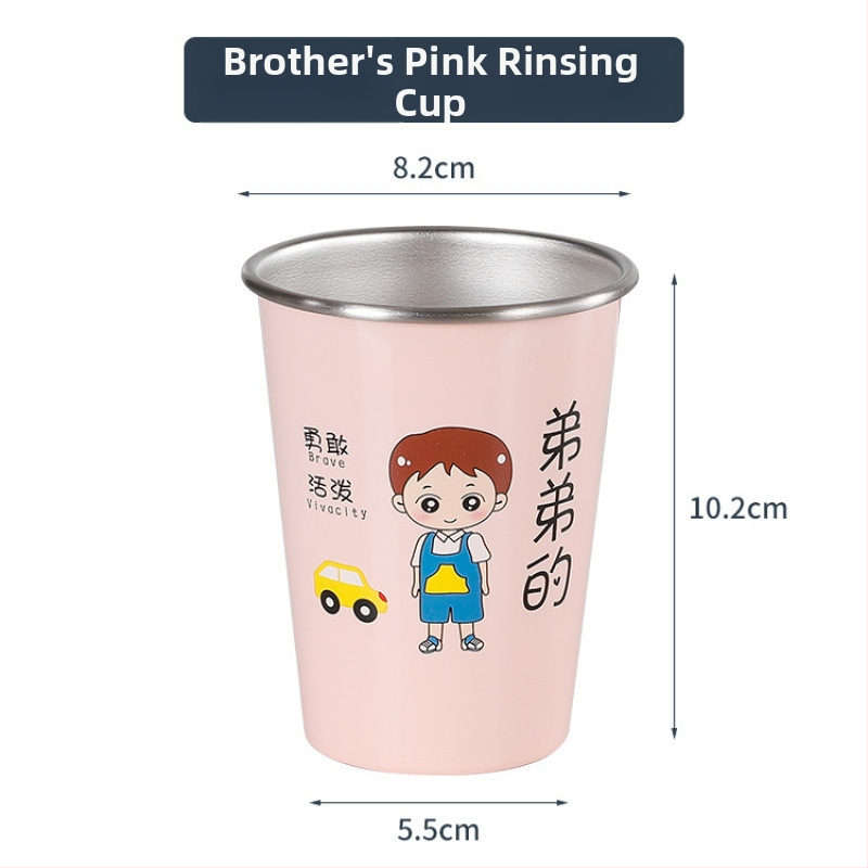 Čašica za četkice za zube, zidna, za obitelj, materijal: svila