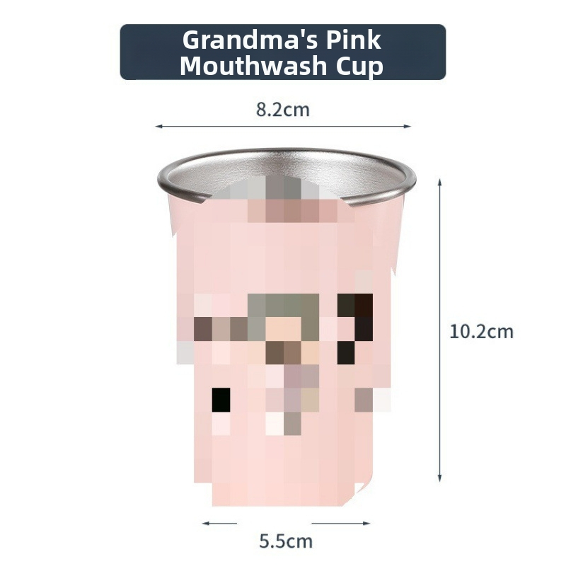 Čašica za četkice za zube, zidna, za obitelj, materijal: svila