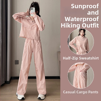 Set casual de lucru pentru femei – Toamnă 2024, țesătură poliester, compoziție principală: nailon 95%+, mâneci lungi, croială lejeră, stil casual, potrivit pentru badminton, tenis și volei