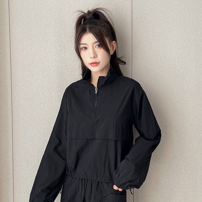 Set casual de lucru pentru femei – Toamnă 2024, țesătură poliester, compoziție principală: nailon 95%+, mâneci lungi, croială lejeră, stil casual, potrivit pentru badminton, tenis și volei