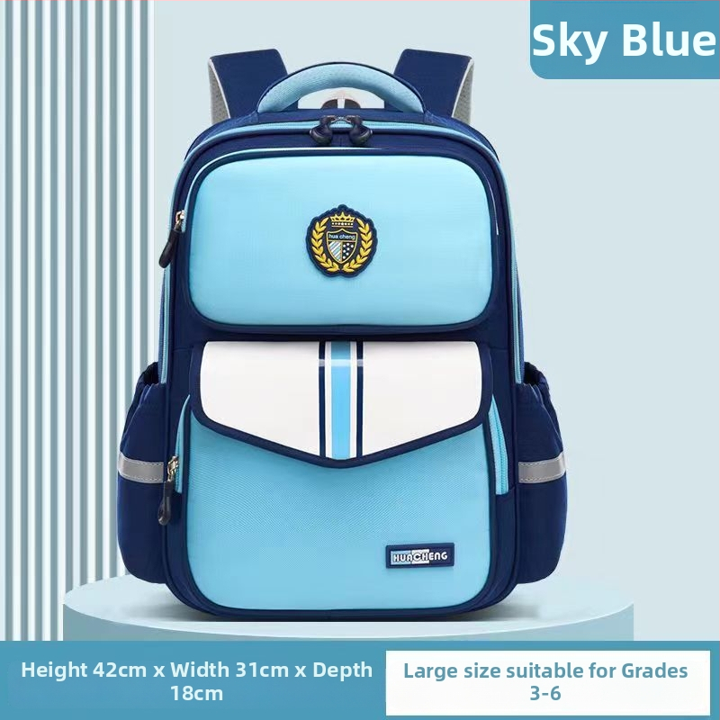 Školska torba s zaštitom kralježnice od Oxford materijala, velika kapaciteta, višestruka funkcija, za 1.–6. razred, prozračna i ultra lagana