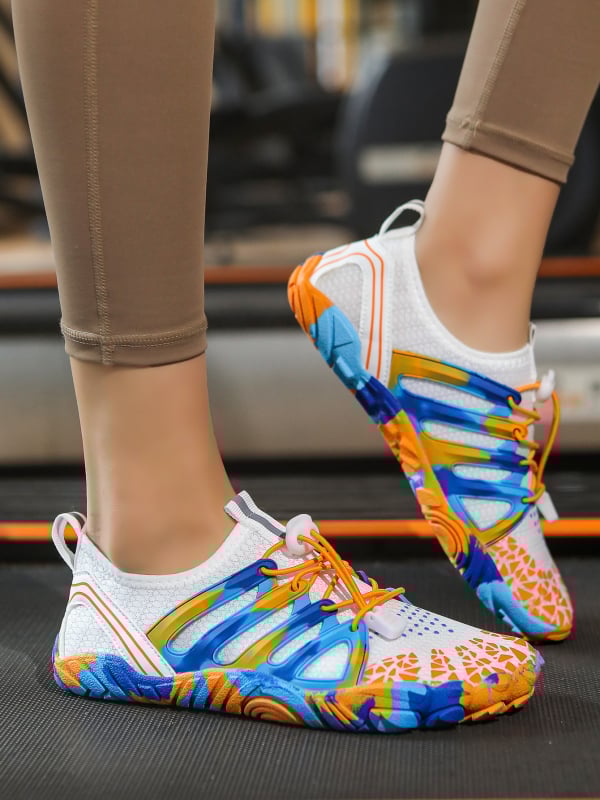 Cipele za riječni trek s prednjim vezivanjem, elastičan gornji dio, gumeni potplat otporan na trošenje, nizak profil