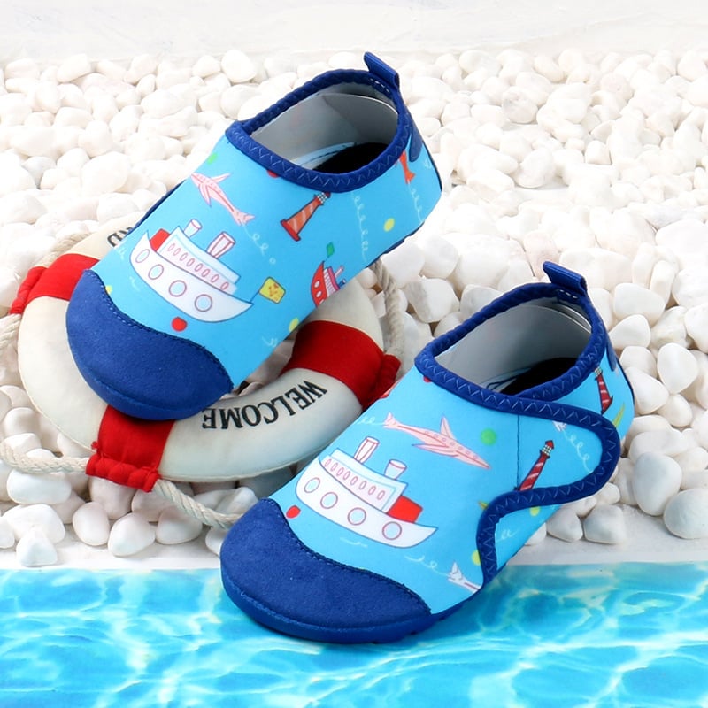 Plažne tenisice za djecu i odrasle – brzo se suše, protuklizne, Velcro zatvarač, niski gornji dio, gumeni potplat