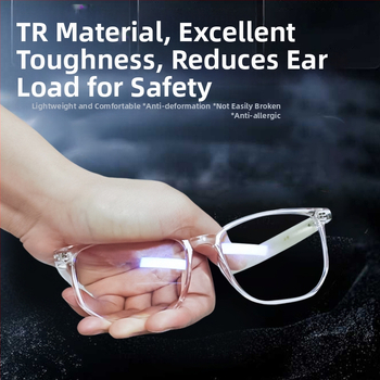 Bluetooth pametne naočale s AI prijevodom i simultanim prevođenjem, 2-in-1, bez kamere, baterija 55mAh×2, zaslon 148×150