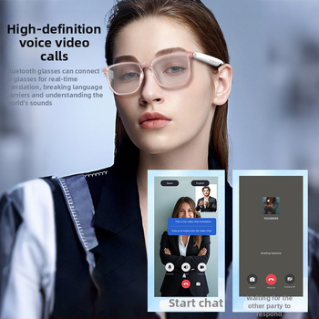 Bluetooth pametne naočale s AI prijevodom i simultanim prevođenjem, 2-in-1, bez kamere, baterija 55mAh×2, zaslon 148×150