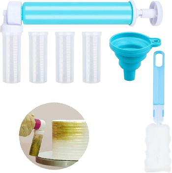 Dekorativni pištolj za krem tortu — PP materijal, ručni sprej za bojanje torti, alat za pečenje, moderni minimalistički dizajn