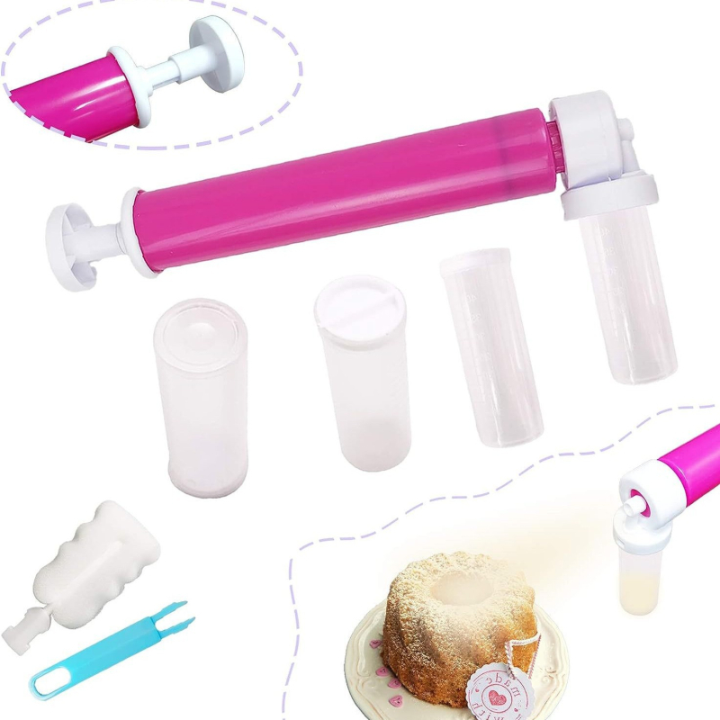 Dekorativni pištolj za krem tortu — PP materijal, ručni sprej za bojanje torti, alat za pečenje, moderni minimalistički dizajn