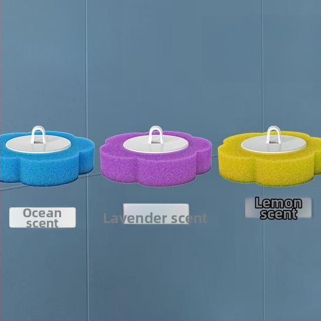 Egyszer használatos WC-kefe készlet, falra szerelhető, mosható, antibakteriális fejűek (24/48/72), illatok: citrom, levendula, óceán