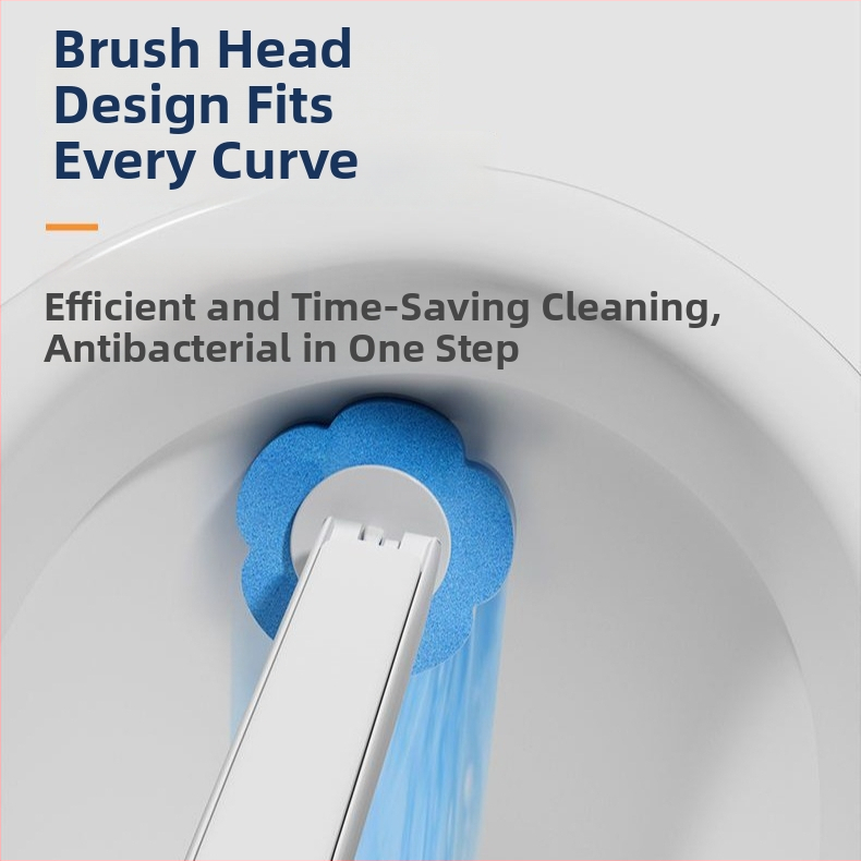 Egyszer használatos WC-kefe készlet, falra szerelhető, mosható, antibakteriális fejűek (24/48/72), illatok: citrom, levendula, óceán