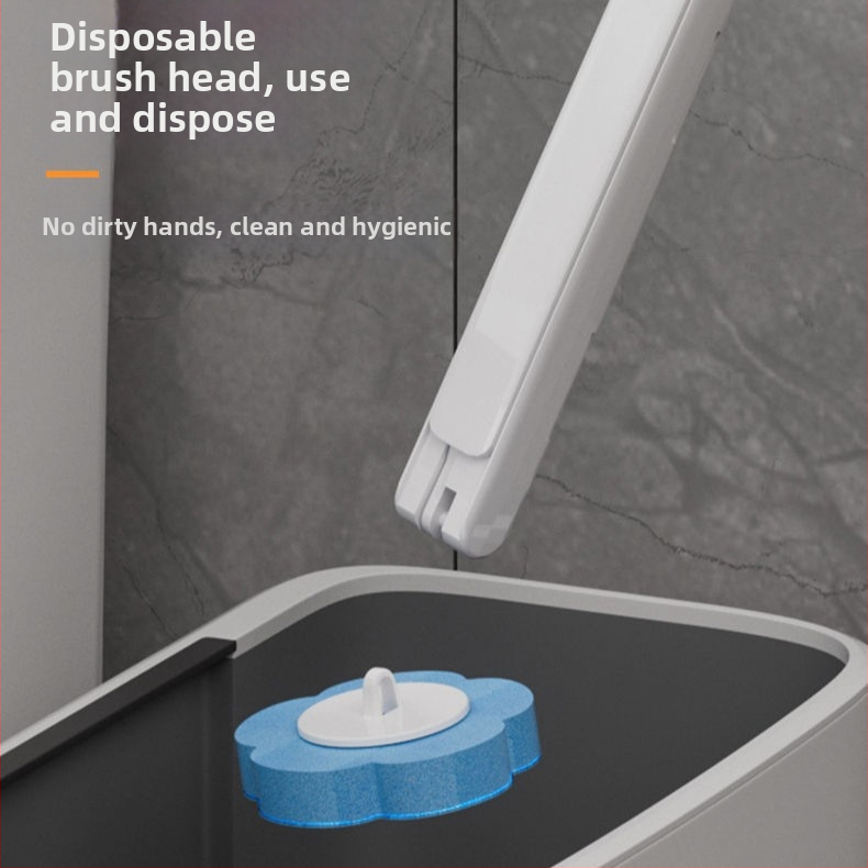 Egyszer használatos WC-kefe készlet, falra szerelhető, mosható, antibakteriális fejűek (24/48/72), illatok: citrom, levendula, óceán