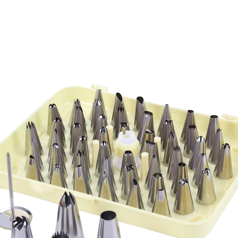 430 vrh za dekoriranje – set od 55 komada u luksuznoj poklon kutiji, PP materijal, za ukrašavanje torti