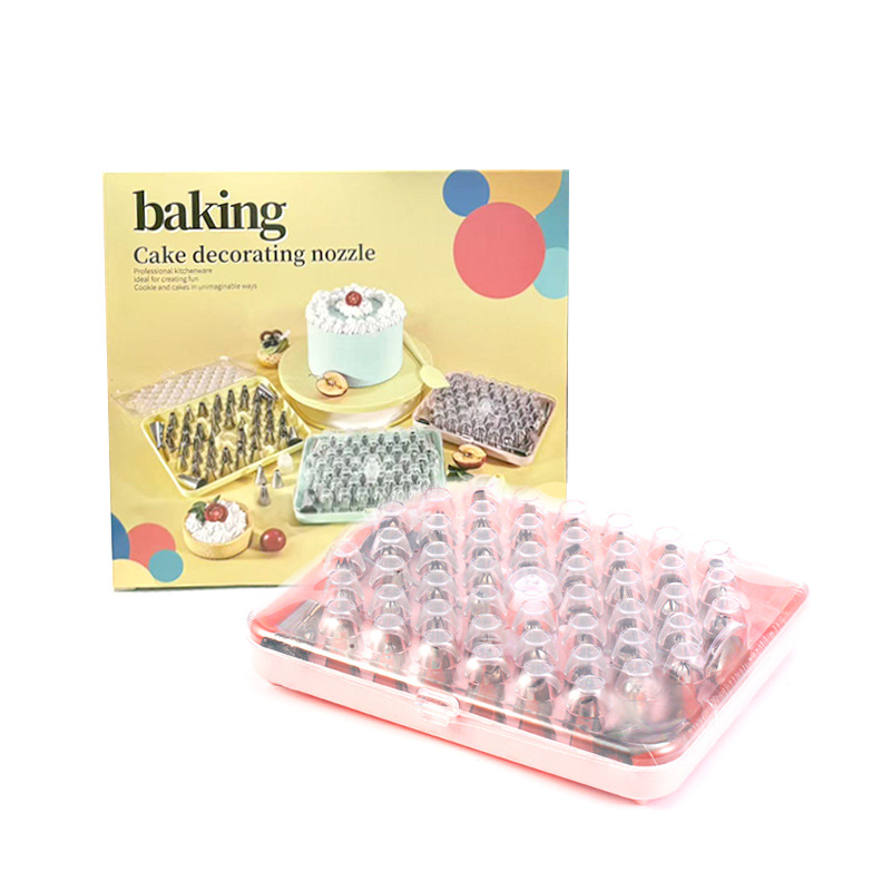 430 vrh za dekoriranje – set od 55 komada u luksuznoj poklon kutiji, PP materijal, za ukrašavanje torti