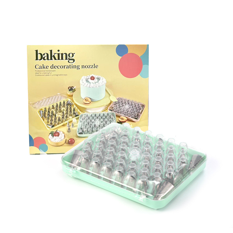 430 vrh za dekoriranje – set od 55 komada u luksuznoj poklon kutiji, PP materijal, za ukrašavanje torti