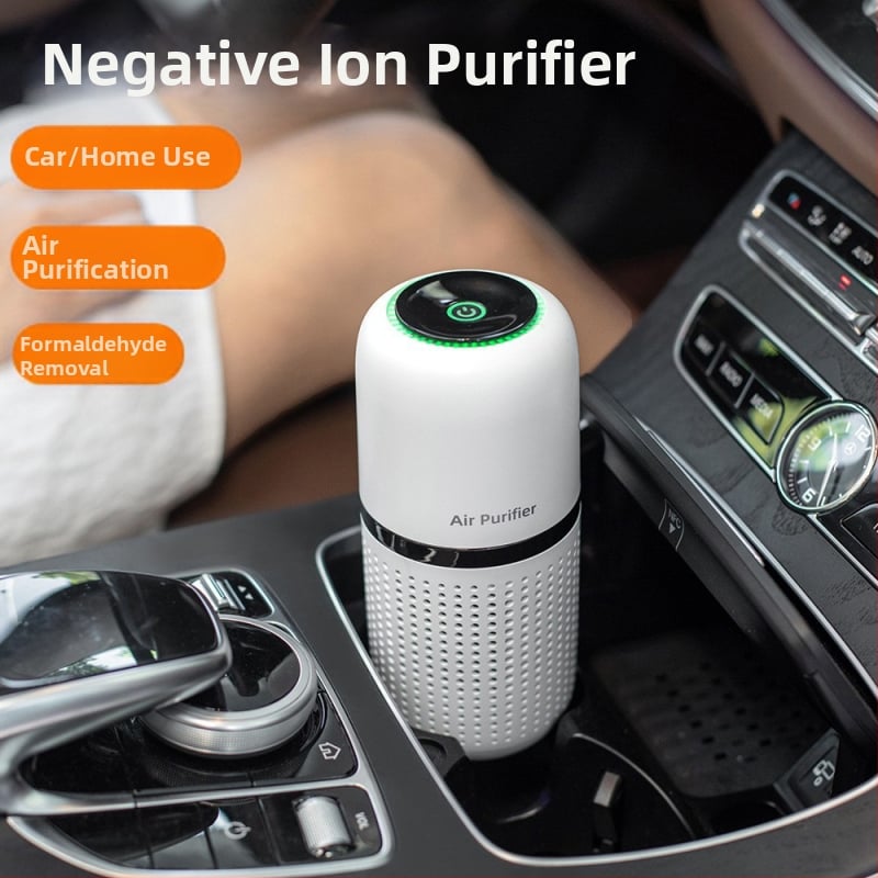 Automobilski uređaj za pročišćavanje zraka s uklanjanjem formaldehida, negativni ioni, USB napajanje, zvuk ≤36 dB, protok zraka do 50 m³/h, pogodna za 11–20 m²