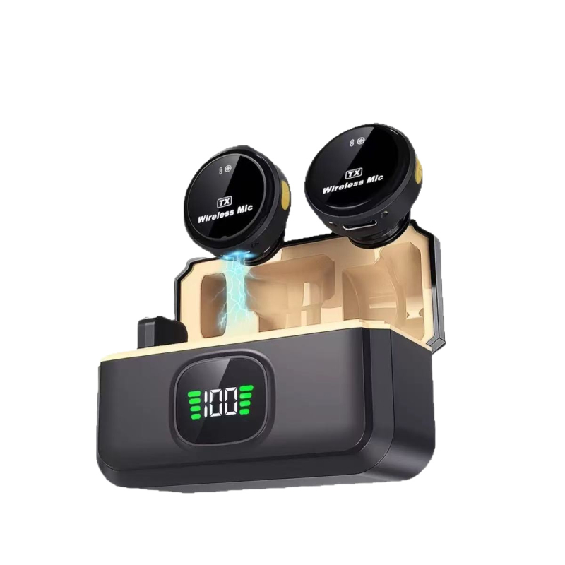 Λαβάλιερ μικρόφωνο για επαγγελματική εγγραφή και ζωντανή μετάδοση — Μοντέλο Q8, ενσωματωμένη μπαταρία 300–500 mAh, αυτονομία 3–6 ωρών, εύρος συχνοτήτων 20 Hz–20 kHz, SNR ≥70 dB