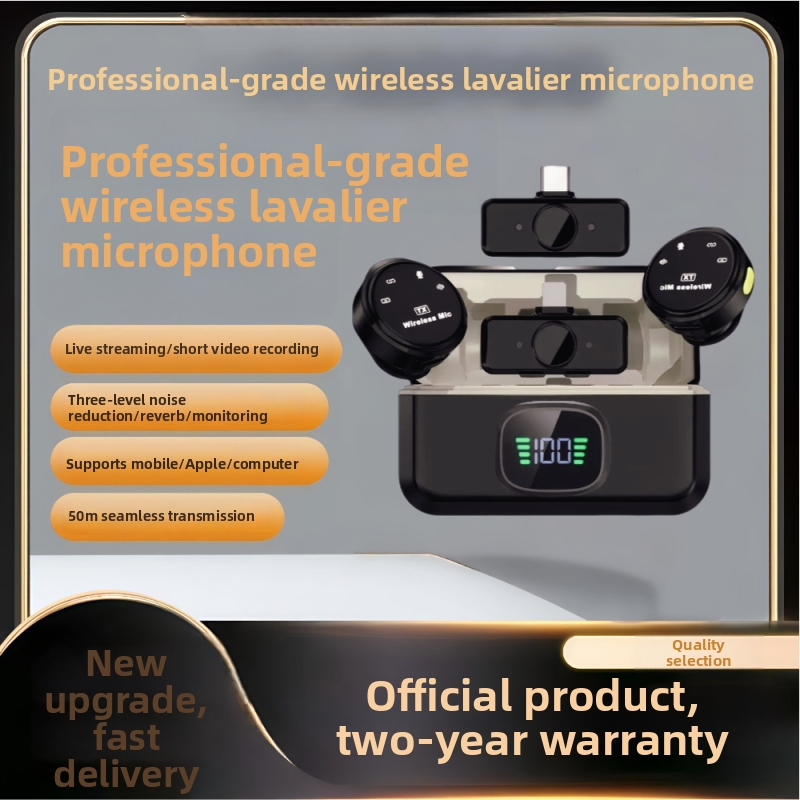 Λαβάλιερ μικρόφωνο για επαγγελματική εγγραφή και ζωντανή μετάδοση — Μοντέλο Q8, ενσωματωμένη μπαταρία 300–500 mAh, αυτονομία 3–6 ωρών, εύρος συχνοτήτων 20 Hz–20 kHz, SNR ≥70 dB