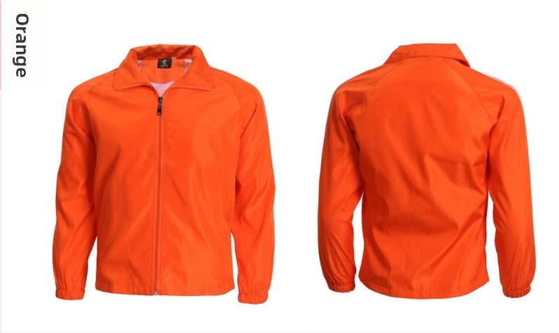 Palton tip windbreaker de lucru – stil lejer, lungime lungă, guler rever, închidere cu fermoar, țesătură densă