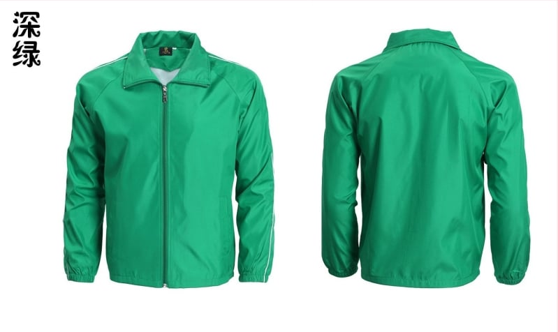 Palton tip windbreaker de lucru – stil lejer, lungime lungă, guler rever, închidere cu fermoar, țesătură densă