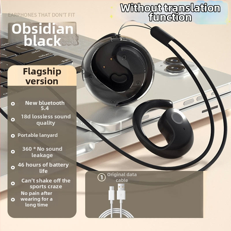 Bluetooth slušalice za prijevod s AI prijevodom, stvarno vrijeme simultani prijevod, koštna kondukcija, vodootporne
