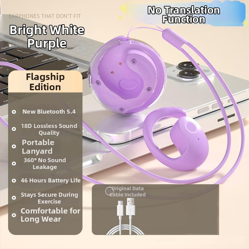 Bluetooth slušalice za prijevod s AI prijevodom, stvarno vrijeme simultani prijevod, koštna kondukcija, vodootporne