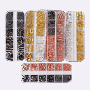 Monja set metalnih perlica za nokte, u kutiji s dugim trakama, uzorak Candy, 67 g