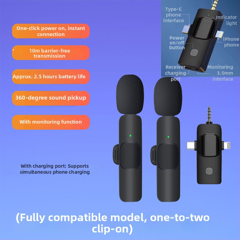 Klipový lavalier mikrofón – dynamická kapsula, potlačenie šumu, model K35, SNR ≥70 dB, prepniteľná smerovosť