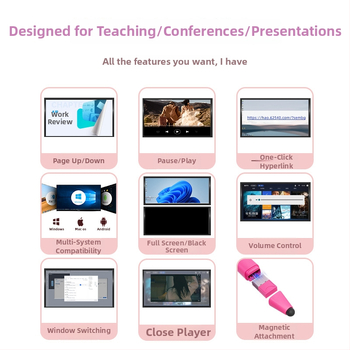 Shelleypen laserska olovka za prebacivanje stranica za prezentacije, ABS+PC kućište, specifikacija F13, mogućnost ispisa logotipa.