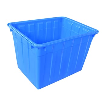 Rezervor de apă din plastic pentru acvacultură, PE, turnare prin injecție, rezistent, compatibil cu capac și cu opțiune de roți; dimensiuni interne 950×720×660 mm; grosime perete 4 mm; sarcină 50 kg; greutate netă 9,8 kg