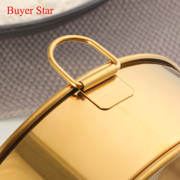 Baida 304 ανοξείδωτος χάλυβας κόσκινο αλεύρου – χειροκίνητο φίλτρο κουζίνας με πλέγμα, εργαλείο αρτοποιίας, μοντέρνο στυλ