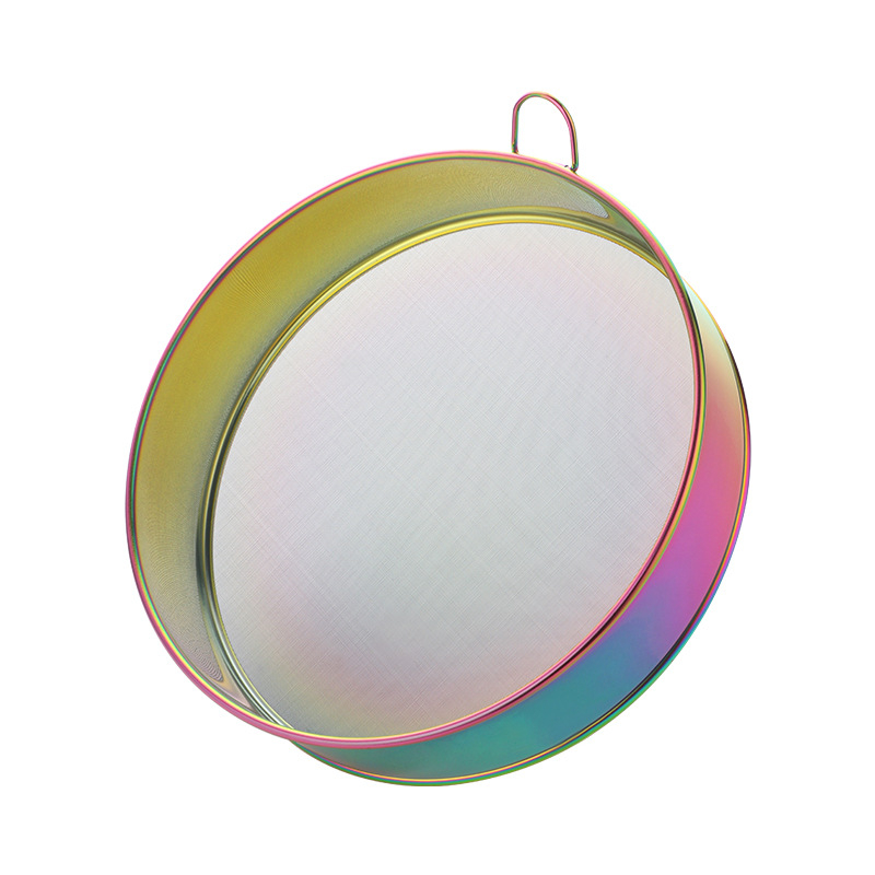 Baida 304 ανοξείδωτος χάλυβας κόσκινο αλεύρου – χειροκίνητο φίλτρο κουζίνας με πλέγμα, εργαλείο αρτοποιίας, μοντέρνο στυλ