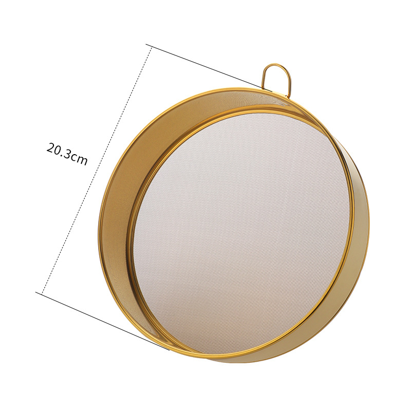 Baida 304 ανοξείδωτος χάλυβας κόσκινο αλεύρου – χειροκίνητο φίλτρο κουζίνας με πλέγμα, εργαλείο αρτοποιίας, μοντέρνο στυλ