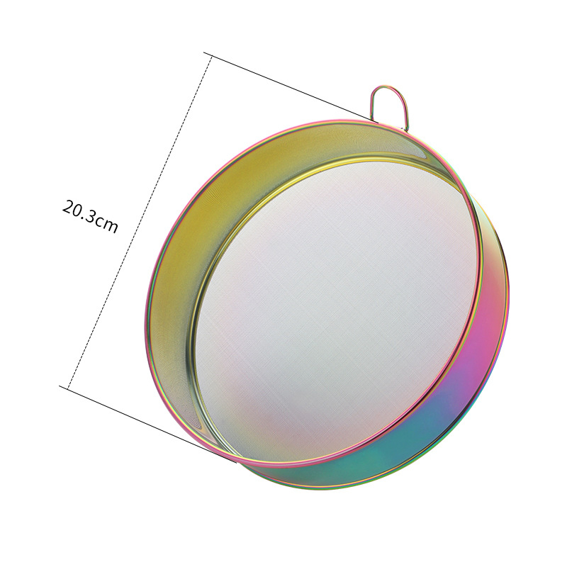 Baida 304 ανοξείδωτος χάλυβας κόσκινο αλεύρου – χειροκίνητο φίλτρο κουζίνας με πλέγμα, εργαλείο αρτοποιίας, μοντέρνο στυλ