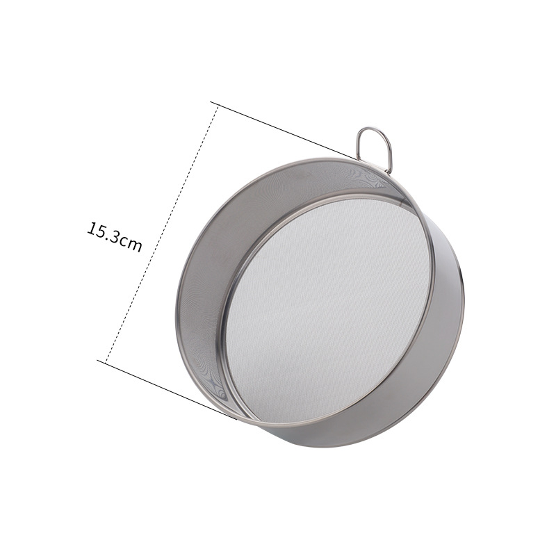 Baida 304 ανοξείδωτος χάλυβας κόσκινο αλεύρου – χειροκίνητο φίλτρο κουζίνας με πλέγμα, εργαλείο αρτοποιίας, μοντέρνο στυλ