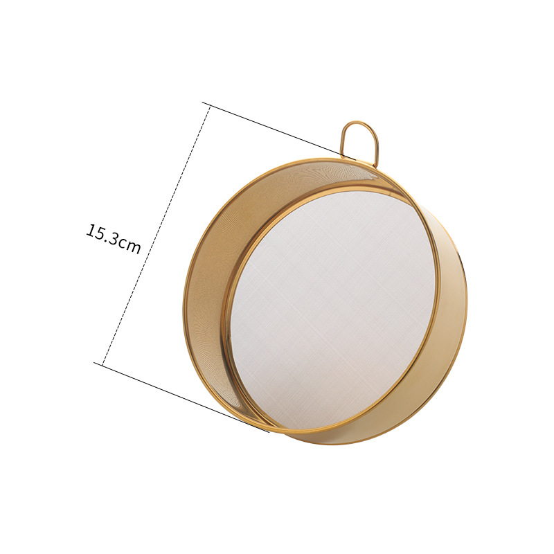 Baida 304 ανοξείδωτος χάλυβας κόσκινο αλεύρου – χειροκίνητο φίλτρο κουζίνας με πλέγμα, εργαλείο αρτοποιίας, μοντέρνο στυλ