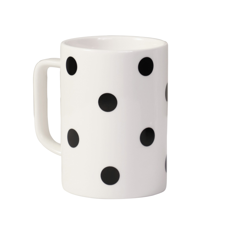 Keramička čašica za četkicu i ispiranje usta s točkastim uzorkom za parove, namijenjena studentskom domu