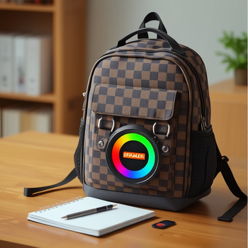 Rucsac multifuncțional cu difuzor Bluetooth și baterie încorporată - Bluetooth 5.3, 10W, 2000–4000mAh, 40Hz–20kHz, SNR ≥85dB