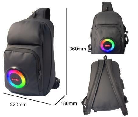 Rucsac multifuncțional cu difuzor Bluetooth și baterie încorporată - Bluetooth 5.3, 10W, 2000–4000mAh, 40Hz–20kHz, SNR ≥85dB